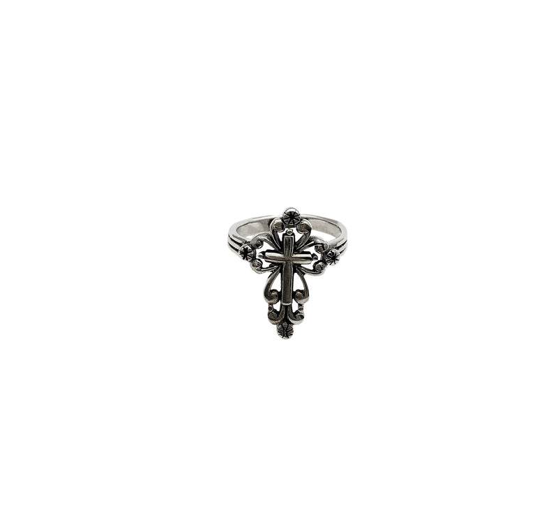 Fancy Cross Ring (Silver)