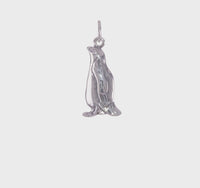 Antique-Finish Penguin Pendant (Silver)