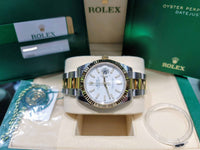 Pre-Owned Rolex 41 mm Datejust Two Tone Oyster Bracelet White Dial