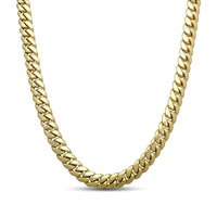 Solid Link Miami-Cuban Link Chain (14K Gold Yellow)