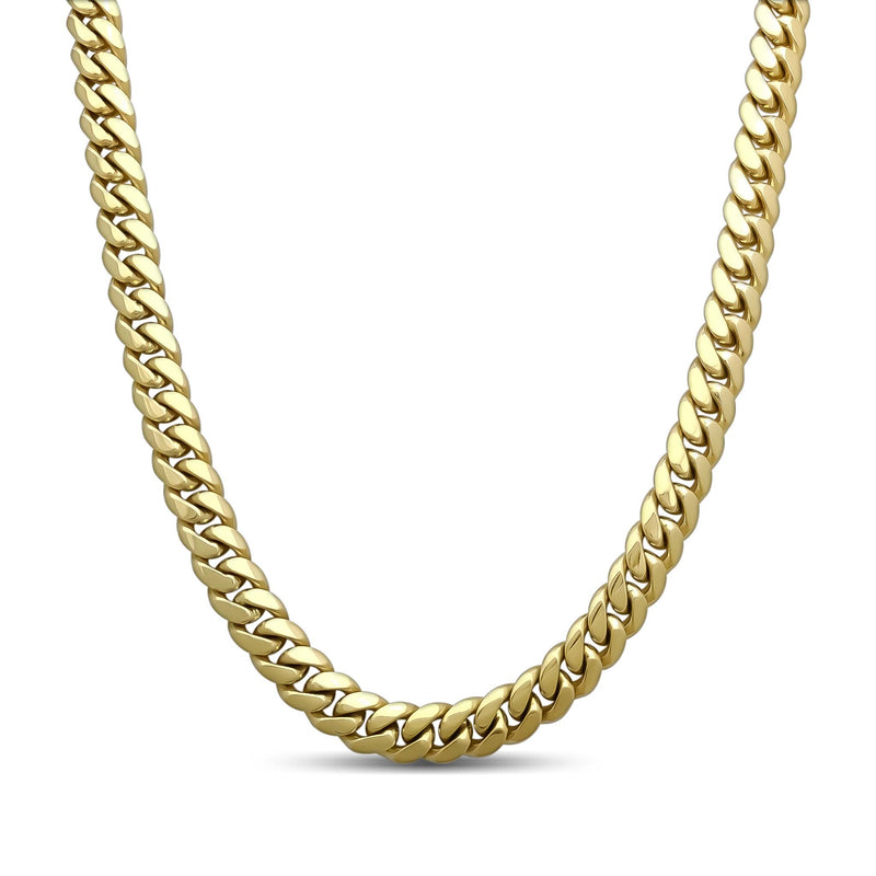 Solid Miami-Cuban Link Chain (14K Yellow Gold)