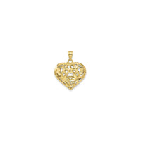 Varëse 3-D Fancy Heart (14K) mbrapa - Popular Jewelry - Nju Jork