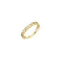 Alternating Heart Contours Ring yellow (14K) main - Popular Jewelry - New York