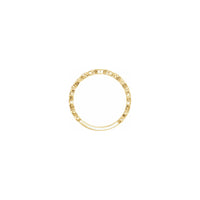 הגדרת טבעת לב חלופית צהובה (14K) - Popular Jewelry - ניו יורק