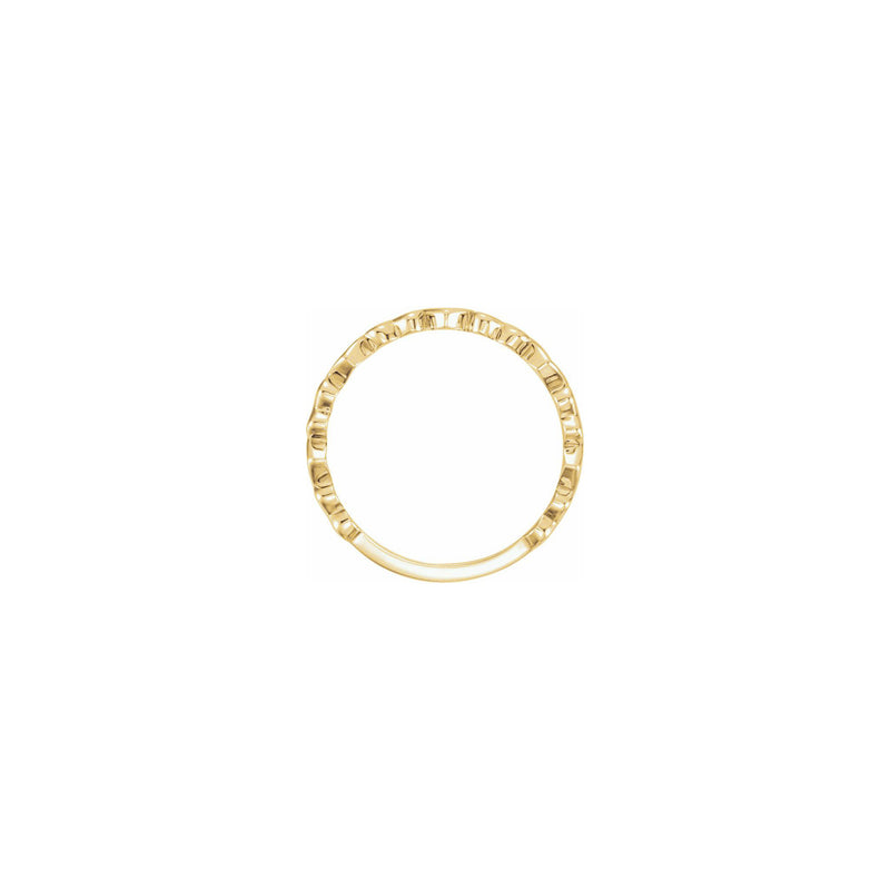 Alternating Hearts Ring yellow (14K) setting - Popular Jewelry - New York