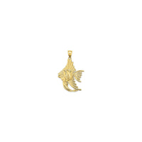 Angel Fish Pendant (14K) front - Popular Jewelry - New York