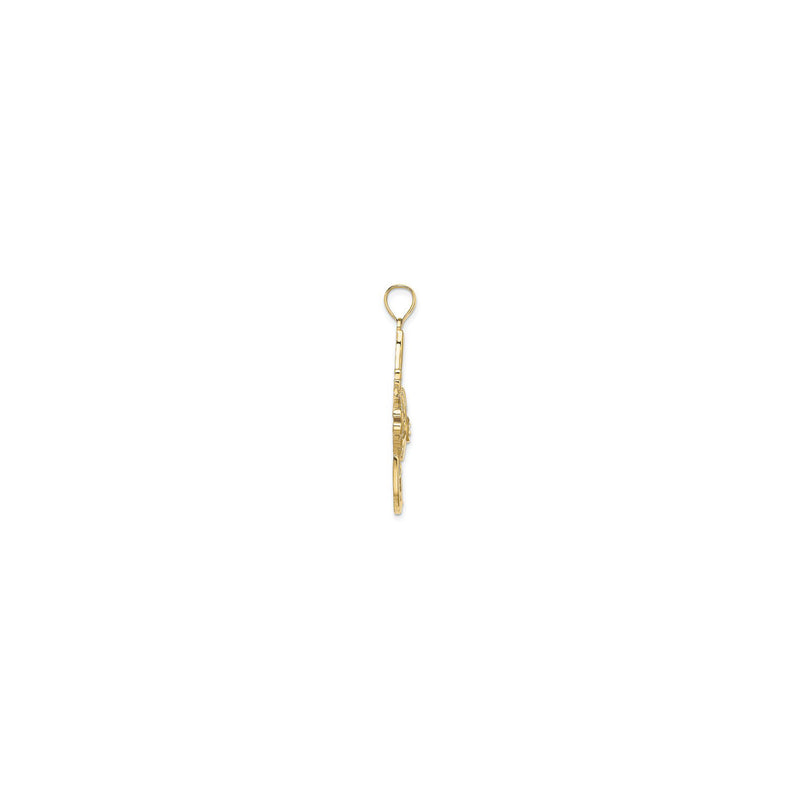 Angel Fish Pendant (14K) side - Popular Jewelry - New York