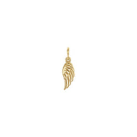Angel Wing Charm yellow (14K) front - Popular Jewelry - New York