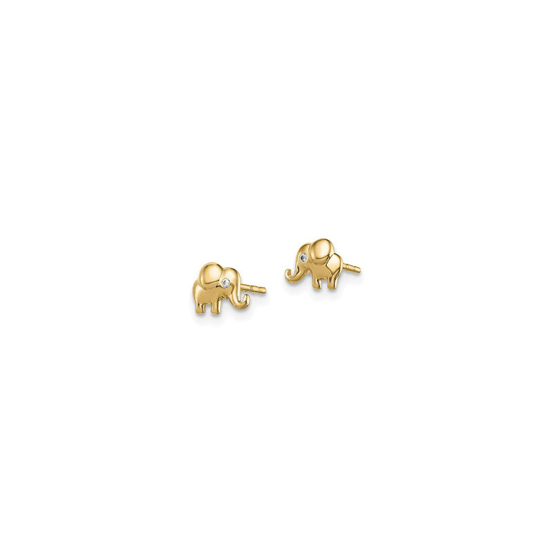 Baby Elephant Stud Earrings (14K) – Popular J