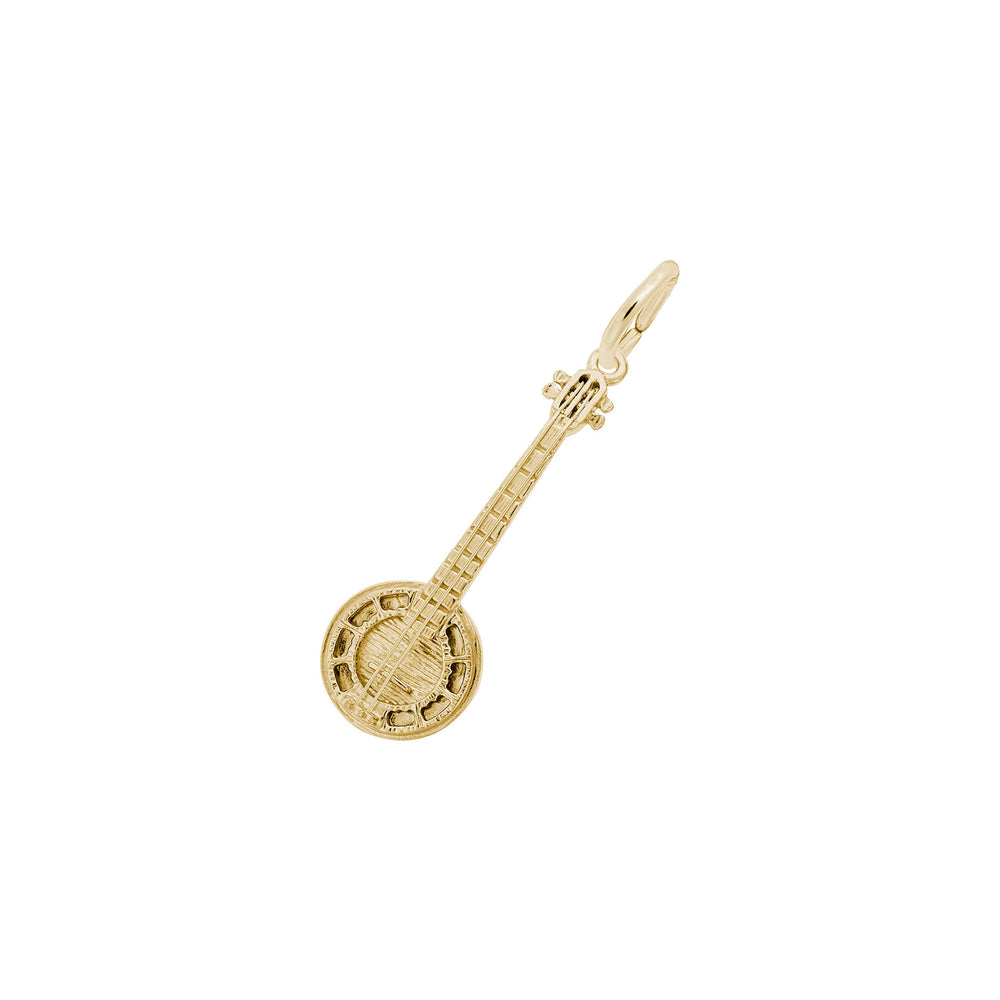 Banjo Charm yellow (14K) main - Popular Jewelry - New York