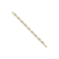 ബീഡഡ് ബട്ടർഫ്ലൈ കോണ്ടൂർ ടു-ടോൺ ബ്രേസ്ലെറ്റ് (14K) പ്രധാനം - Popular Jewelry - ന്യൂയോര്ക്ക്