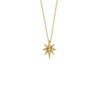 Žuta ogrlica od zvjezdanog praska (14K) sprijeda - Popular Jewelry - New York