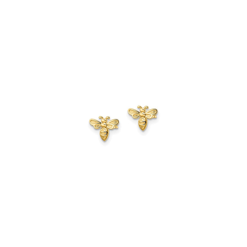 Bee Stud Earrings (14K) front - Popular Jewelry - New York