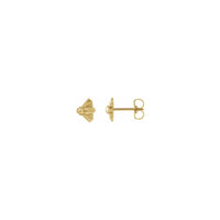 ក្រវិលឃ្មុំ Stud ពណ៌លឿង (១៤ គ) Popular Jewelry - ញូវយ៉ក