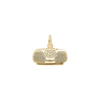 Boom Box Charm yellow (14K) main - Popular Jewelry - New York