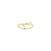 Branch Ring yellow (14K) front - Popular Jewelry - New York