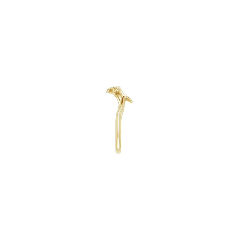 Branch Ring yellow (14K) side - Popular Jewelry - New York