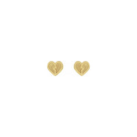 බිඳුණු හෘද අධ්‍යයන කරාබු කහ (14K) ඉදිරිපස - Popular Jewelry - නිව් යෝර්ක්