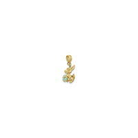 Зайчык з кулонам з водным велікодным яйкам (14K) па дыяганалі - Popular Jewelry - Нью-Ёрк
