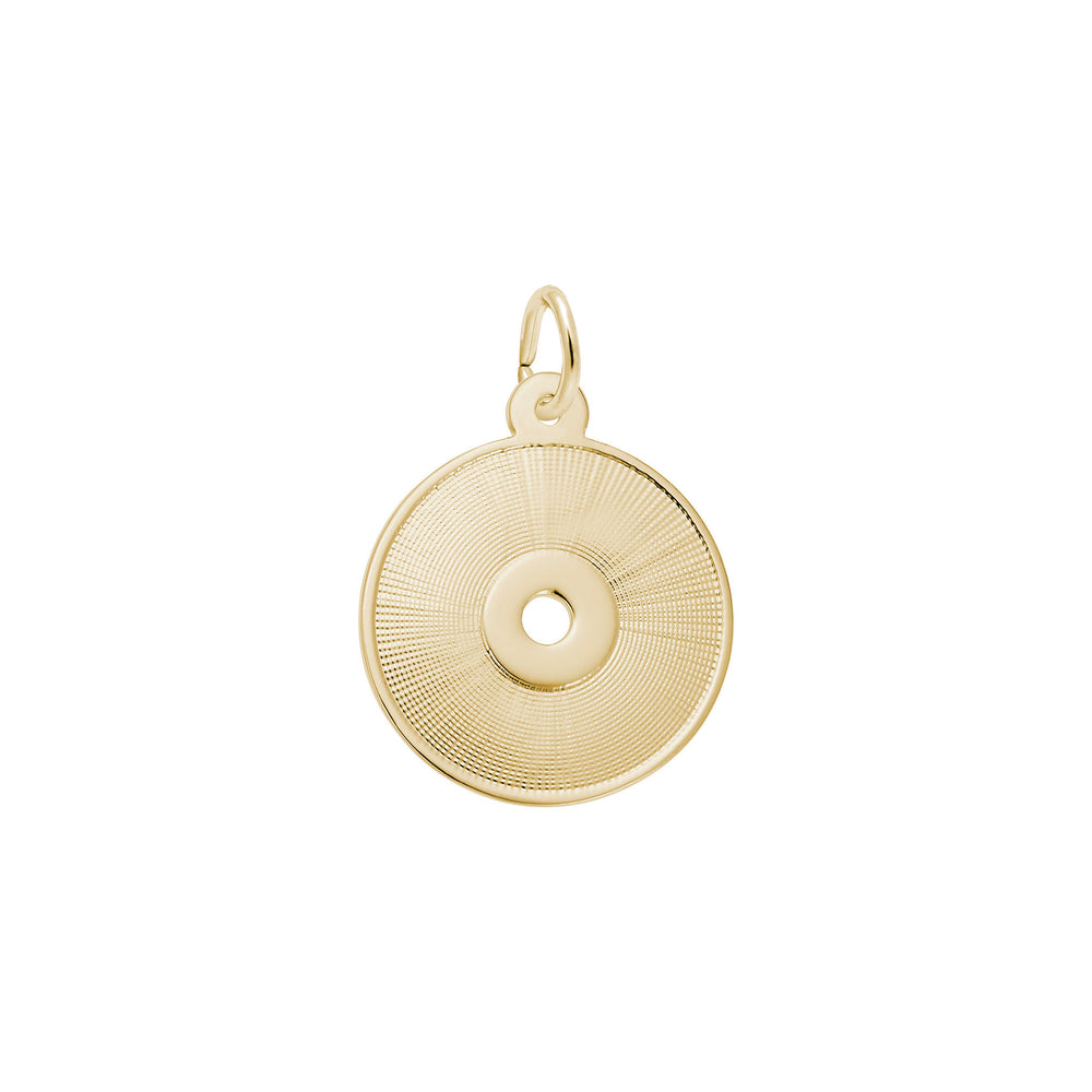 CD Charm yellow (14K) main - Popular Jewelry - New York
