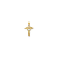 Caduceus ميڊيڪل پينڊنٽ پيلو (14K) سامهون - Popular Jewelry - نيو يارڪ