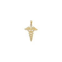 Caduceus Pendant yero (14K) kumberi - Popular Jewelry - New York