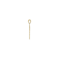 Caduceus Pendel gul (14K) side - Popular Jewelry - New York