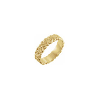 Keltski inspiriran Trinity Eternity prsten žuti (14K) glavni - Popular Jewelry - New York