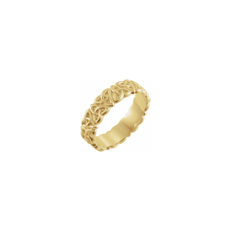 Celtic-Inspired Trinity Eternity Ring yellow (14K) main - Popular Jewelry - New York