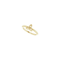 Cagak Celtic-Inspired Trinity Stackable Ring kuning (14K) pepenjuru - Popular Jewelry - New York