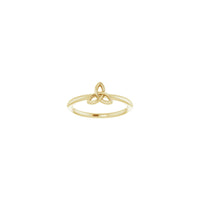 Celtic-Inspired Trinity Stackable Ring kuning (14K) depan - Popular Jewelry - New York