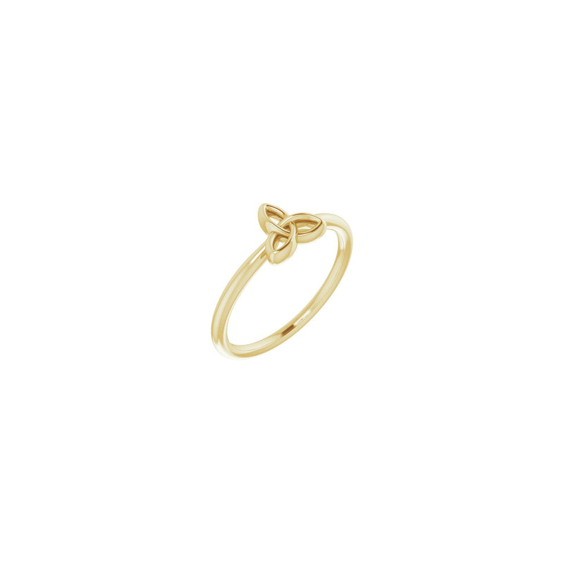 Celtic-Inspired Trinity Stackable Ring yellow  (14K) main - Popular Jewelry - New York