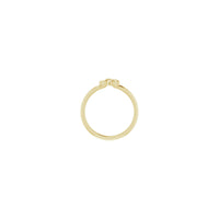 Configuració d'anell apilable Trinity d'inspiració celta groga (14K) - Popular Jewelry - Nova York