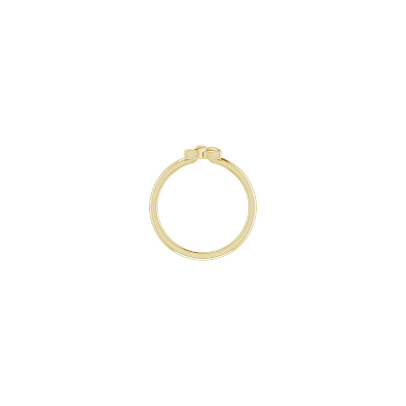 Celtic-Inspired Trinity Stackable Ring yellow (14K) setting - Popular Jewelry - New York