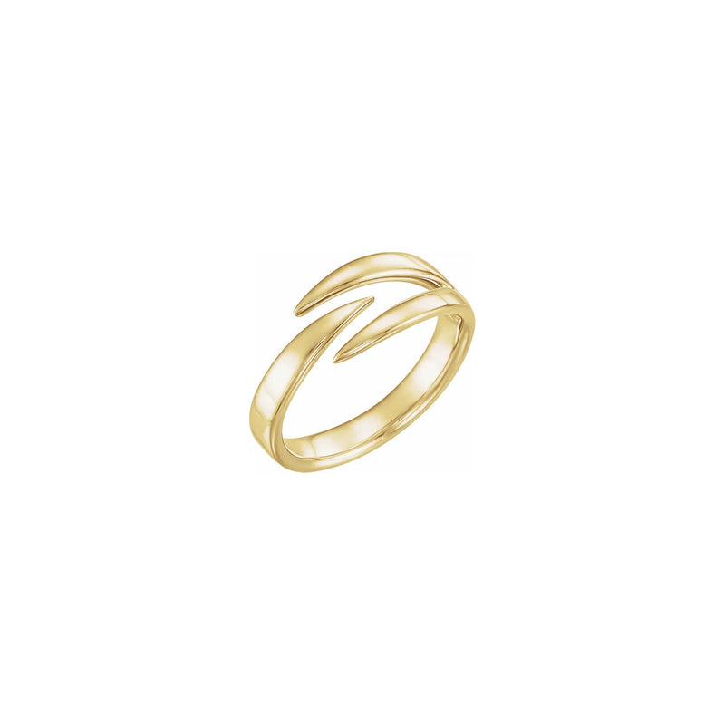Clasping Spikes Ring yellow (14K) main - Popular Jewelry - New York
