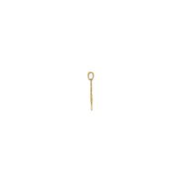 Clover Contour Pendant (14K) side - Popular Jewelry - New York