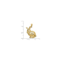 Cottontail Rabbit Pendant (14K) scale - Popular Jewelry - New York