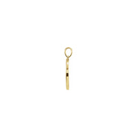 Půlměsíc Obrysový přívěsek žlutý (14K) boční - Popular Jewelry - New York