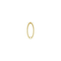 Criss-Cross Rope Ring lado amarelo (14K) - Popular Jewelry - Nova York
