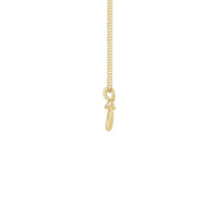 Diamond Incrusted Infinity Cross Necklace ពណ៌លឿង (14K) - Popular Jewelry - ញូវយ៉ក