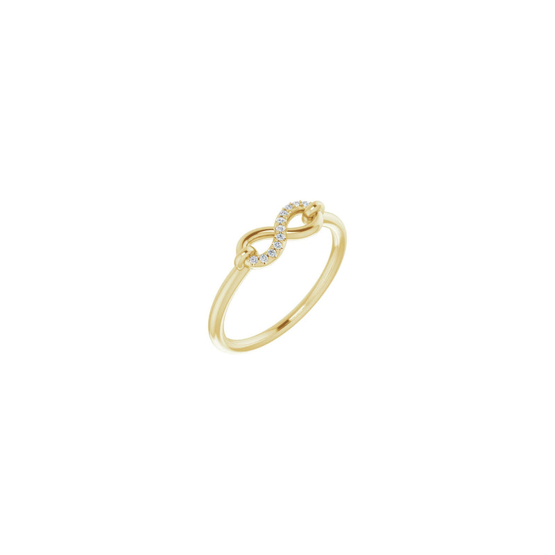 Diamond Semi-Accented Infinity Ring yellow (14K) main - Popular Jewelry - New York