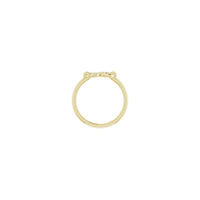 Diamond Semi-Accented Infinity Ring yellow (14K) setting - Popular Jewelry - New York