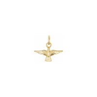 Dove Pendant 14mm (14K) front - Popular Jewelry - New York