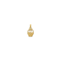 පාස්කු බාස්කට් පෙන්ඩන්ට් (14K) ආපසු - Popular Jewelry - නිව් යෝර්ක්