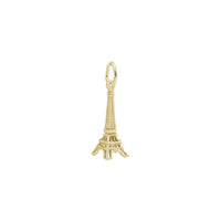 Amuleto de contorno da Torre Eiffel amarelo (14K) diagonal - Popular Jewelry - New York