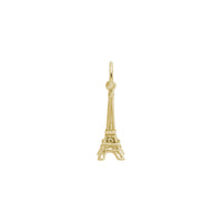 Eiffel Tower Contour Charm yellow (14K) front - Popular Jewelry - New York