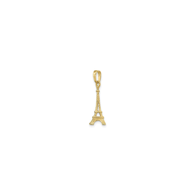 Eiffel Tower Pendant yellow (14K) diagonal - Popular Jewelry - New York