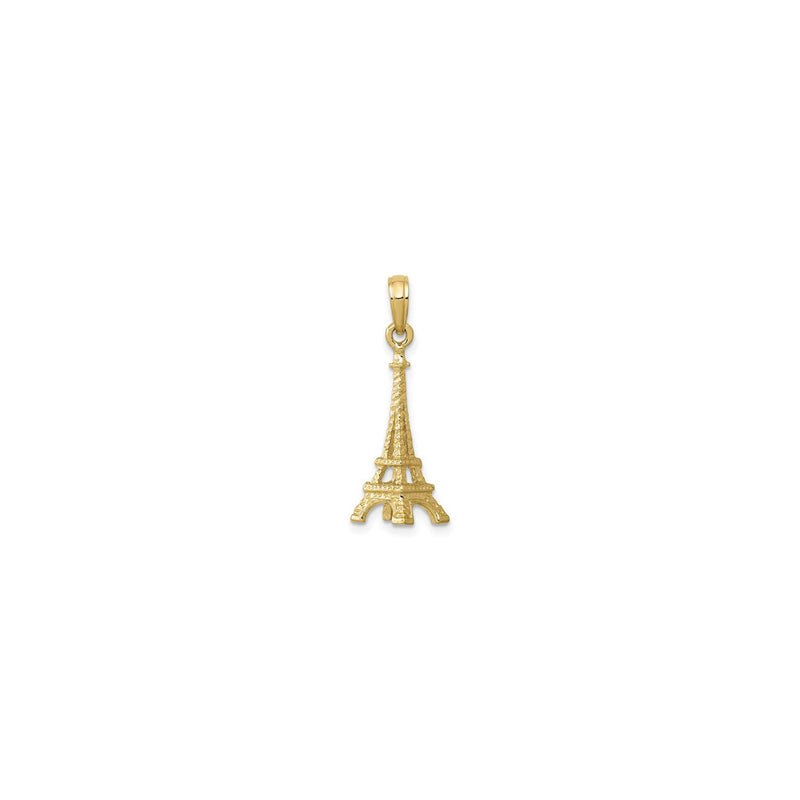 Eiffel Tower Pendant yellow (14K) front - Popular Jewelry - New York