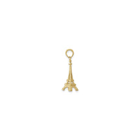 Eiffel Tower Pendant yellow (14K) side - Popular Jewelry - New York