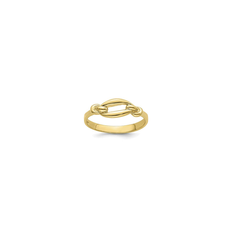 Elongated Link Freeform Ring (14K) main - Popular Jewelry - New York